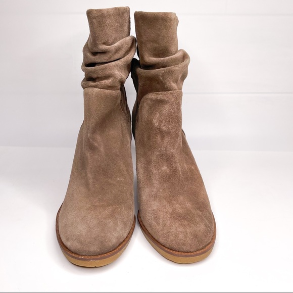 Vince Camuto Parka Slouch Suede Heeled Booties - Picture 2 of 10